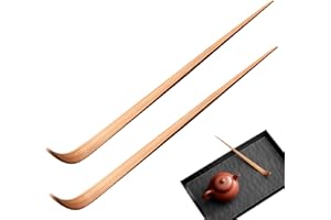 EUYKQNOI 2 Pièces 10 cm Bambou Cuillère à Thé Matcha Poudre Accessoire Cérémonie du Thé Japonaise Matcha Cérémonie Matcha Scoop Thé Bâtons Outil Poudre Accessoire Cérémonie du Thé