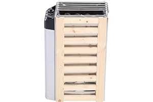 Srliya Sauna Stovesauna 55 × 34 × 24 3kw Tipo de Control Interno Estufa de Sauna de Acero Inoxidable Calentador Herramienta de Calefacción para Sala de Sauna 220v