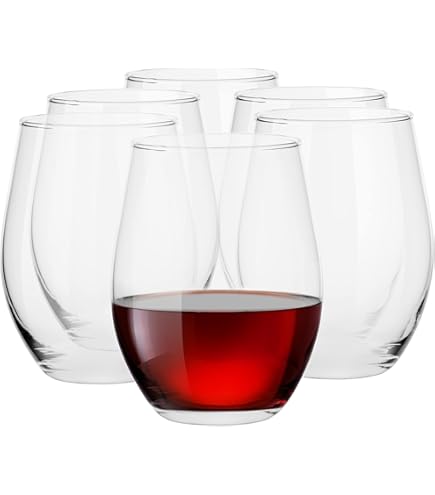 MIKASA Julie Luxe loodvrije kristallen bordeaux wijnglazen/gin bekers 610 ml, helder, set van 4