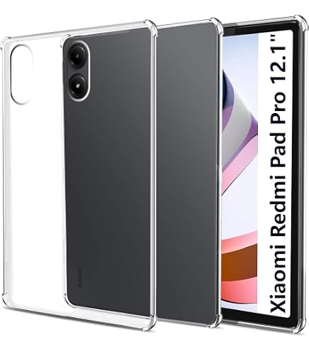 MEMELOKA Custodia Trasparente In TPU Per Xiaomi Redmi Pad Pro / Xiaomi Poco Pad – Morbida, Antiurto, Anti-impronta, Con Angoli Rinforzati