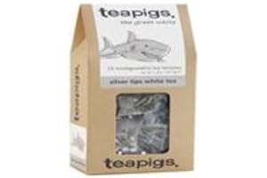 teapigs Silver Tips White Tea Bags - Light and Refreshing Tea from Fujian, China - Naturally Energising with Notes of Peach & Apricot - 15 Eco-Friendly Biodegradable Tea Temples (1 Pack)