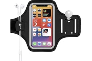 ZKGYUS Sportarmband Handy Universal, Laufen Handytasche, handyhülle joggen, Handyhalterung Joggen Mit Kopfhörer Tasche Running Armband für Smartphones bis zu 6,8 Zoll
