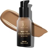 FV Makeup Foundation, High Coverage, Long Lasting, Waterproof Matte Liquid Makeup, Natural Flawless Finish, Ideal For Oily Sk