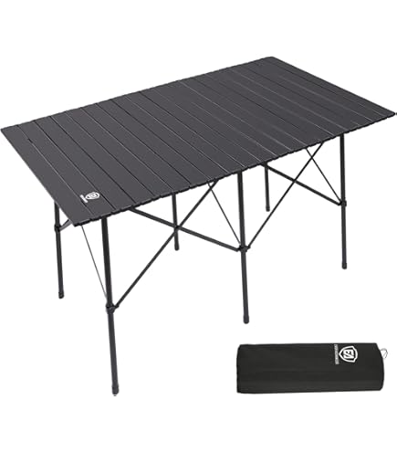 Outdoor opvouwbare campingtafel, 95 × 55 × 50 cm, draagbaar en super
