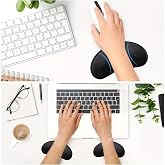 Ankanorm Klavye Bilek Yastığı, Ergonomik Jel Bilek Desteği, Kaymaz Tabanlı, Konforlu Mouse Pad, Siyah
