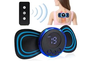 LVOZIZE Wirelss TENS Machine for Pain Relief, TENS Machine with 8 Modes 19 Intensities, 4 Pads, 8 Gel Pads, TENS Machine for Pain Relief, Sciatica Pain Relief Products, TENS Machine for Back Pain