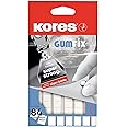 Kores - Gumfix White Tack - Sticky, Reusable and Removable Adhesive Gum, Glue Dots - Stationery Supplies, School Supplies, Office Stationery - Pack of 84 Tacks x 50g