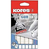 Kores - Gumfix, Gomma Adesiva Bianca Riutilizzabile e Rimovibile, Non Lascia Segni, Ideale per Casa, Scuola e Ufficio, Confez