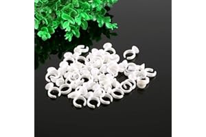 YOTOWN 50 piezas taza de tinta del tatuaje Tazas de tinta del tatuaje tinta tatuaje Nueva Permanente Pegamento de Pestañas Tatuaje de Cejas Anillo Pigmento Desechables accesorios para máquina de tatuaje