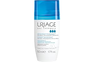 ‎URIAGE Uriage Deodorant Power 3 Roll-On - Anti- Geruch, Anti-Transpirant - 24H Wirksamkeit Deo für starkes Schwitzen - Frischer Duft, Unisex - Wide Roll-On - Keine weißen/gelben Flecken - Alkoholfrei - 50ml