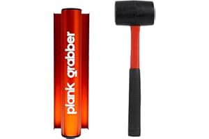 FLOOR-FIX PRO Plank Grabber Mallet Pack - Floor Gap Fixing Tool for Laminate and Engineered Wood Floors Includes 16 oz Fibreglass Rubber Mallet