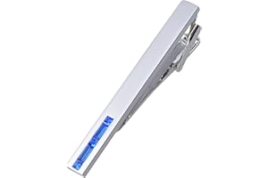 Jonwo Men's Crystal Tie Clip Silver Tone Tie Bar With Gift Box for Gentleman Regular Necktie Tie Pin Daily Business Anniversary Wedding