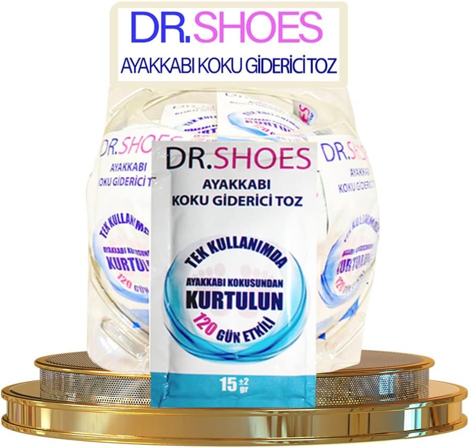DR.SHOES 10 Adet Ayak Koku Giderici - Ayakkabı Koku Giderici Toz 120 Gün Etkili - DR.SHOES ile Ayak Kokusuna Elveda Deyin