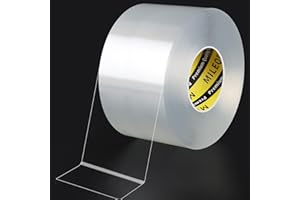 MILEQEE Weather Stripping Clear, 2in x 32.8FT, Window Seal Weather Strips for Winter, Garage/Screen/Storm/Commercial Window Frame Door Seals, Block Air Strong Adhesive Insulation, 0.5mm Thick……