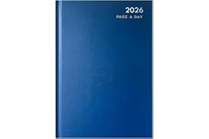 MantraRaj 2026 A5 Day A Page Diary with Hard Backed Organiser For Student, Teacher, Home, Office, Business Weekly Year Planner Best for Gift | Daily Planner | A5 Diaries (A5 Day A Page, Blue)