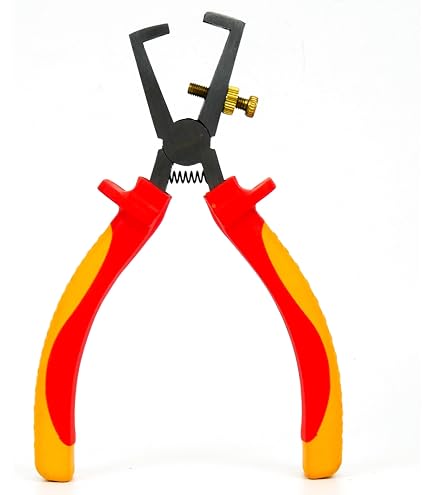Pince Isolée VDE TOTAL 200mm - Chrome Vanadium - 1000V - Pointe Courbe Pour Électricien