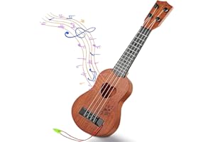 TODARRUN Kids Toy Musical Ukulele Guitar Classical Instrument with 4 Adjustable Strings Mini Guitar for Skill Improving Kids Play Early Educational Pre School Children