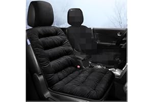 CGEAMDY Fundas Asientos Coche, Cojín De Asiento De Coche con Respaldo, Protector de Asiento de Coche, Antideslizante Antipolvom Térmico, para Berlina/SUV/Camioneta/Furgoneta (Negro)