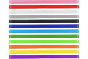 cobee Kolorowe gumki, 12 sztuk, duże silikonowe paski, elastyczne gumki do książek, schowka, notebooka, duże sznurki