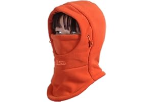 Azarxis Unisex Fleece Balaclava Winter Full Face Mask Thermal Neck Warmer Caps Windproof Warm Hood Hat for Cycling Hiking Skiing Snowboarding Outdoor
