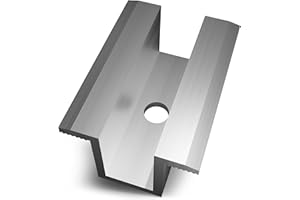 JANANO Mittelklemme [10 Stück] Eloxiertes Aluminium - Extremer Halt | Modulklemmen Solar zur Fixierung von Solarmodulen mit Modulhöhe 25 - 45 mm