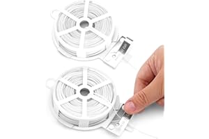 KINGLAKE - Alambre de hierro para jardín (100 m), color blanco