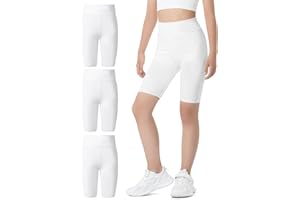 Auranso Pantaloncini corti da ciclismo, da ragazza, confezione da 3