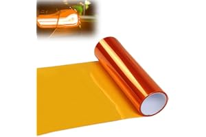JOYIAL Scheinwerfer-Tönungsfolie Orange Hitzebeständig für LED-Lampen 30x120cm PVC