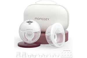 Momcozy M5 Sacaleches Electricos, Extractor de Leche Eléctrico Manos Libres con 3 Modos y 9 Niveles, 24 mm (2,Gris)