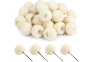 GOERPN Set mit 25 Polierteilen aus Baumwolle, Beige, Profi, für Dremel, Rotationswerkzeuge, Zubehör, entfernt Rost und erfrischt Ihre Oberflächen