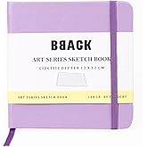 BBACK Art Collection Sketchbook 140 gr. &Ccedil;izgisiz Ivory Kağıt 12x12cm 80yp. Lila Sert Kapak Defter