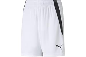 PUMA Unisex Kinder Teamliga Jr Shorts, Puma White-puma Black, 140 EU