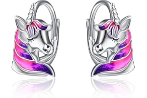 YAFEINI Pendientes de gato de plata de ley 925 con diseño de gato, regalo para mujeres y niñas