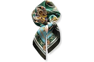 PoeticEHome 100% Pure Mulberry Silk Scarf - 68 x 68 cm Scarf for Women | Square Scarf with Gift Box ​
