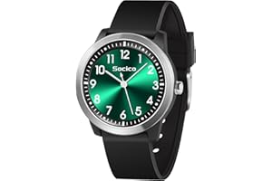 SOCICO Montre Analogique pour Enfant Garçon Fille, 5ATM/50M Étanche Facile à Lire Quartz Minimaliste Montre pour Enfants de 8 à 18 Ans