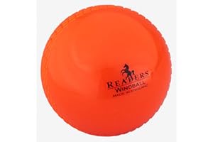 Readers Windball Cricket Ball, Orange - Senior & Junior