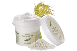 SKIN FOOD since 1957 Masque Riz 120g- Gommage exfoliant au riz blanc Masques pour le visage à laver pour peau foncée- Nettoyant pour le visage, exfoliant pour les pores, illumine et adoucit (4,23 oz)