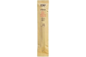 ION8 Wiederverwendbares Strohhalm-Zubehör für ION8 Trinkflaschen, 320ml, 350ml, 400ml, Breiter leicht zu reinigender Strohhalm, Spülmaschinenfest, Klein, Transparent
