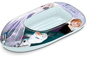 Mondo Toys - FROZEN Boat INFLATED BASE - Barca hinchable para bebé – Flotante 112 cm Ideal para niño/niña - 16925