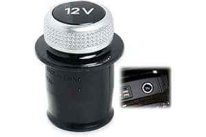 ‎DULUOK Auto Zigarettenanzünder Staubschutz 12V Abdeckung für Zigarettenanzünder-Stecker Verchromt Abdeckkappe für Zigarettenanzünder 4H0919311 Ersatz für A3 A4 A6 A7 A8 (Schwarz)