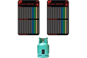 QIANEFFORT Magnetic Gas Bottle Level Indicator,2 Pcs Gas Level Indicator for Gas Bottles,Gas Cylinder Tool for Propane Gas Bottle Level Indicator,Portable Gas Bottle Level Sensor for Travel Camping Motorhome