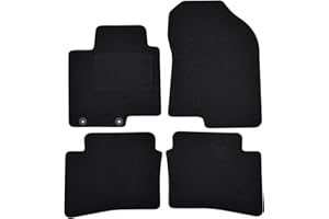 J&J AUTOMOTIVE | Tapis De Sol Noir Velours sur Mesure pour Bayon Depuis 2021 4 pcs, Base Antidérapante,Tapis conducteur renforcé, avec Attaches