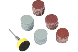 YWBL-WH Dischi Abrasivi 100 Pezzi Diametro 25mm Grana 100-3000 con Pad Levigatura per Lavori di Precisione e Miniature