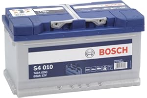 Bosch S4 010 Batterie Auto 80 A/h - 740 A - Batterie 12 V, Plomb-acide pour Véhicules sans Système Start/Stop, Polarité Gauche (-) Droite (+), 315 x 175 x 175 mm