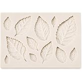 DIY Fondant Cake Mould, 3D Silicone Sheets Fondant Cake Mould | Leaf Shape Silicone Mold 3D Silicone Leaf Fondant Cake Mold f