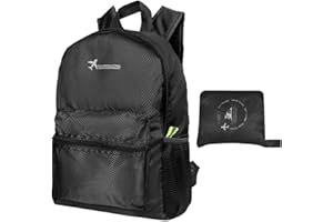 OUDQFCJ Zaino pieghevole ultraleggero, impermeabile, pieghevole, piccolo zaino da escursionismo per uomo e donna, leggero, zaino da trekking, viaggio,15 L