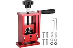 Happybuy Machine à Dénuder Manuelle HXSD-025, Mini Outil pour Recyler le Cuivre Câble de 1,5-20 mm, Pince à Dénuder Professionnel à Manivelle/Connecté à une Perceuse Electrique
