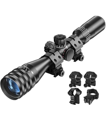 SPINA OPTICS Riflescope 1-6X24 SFP Scope Red Illuminated Horseshoe