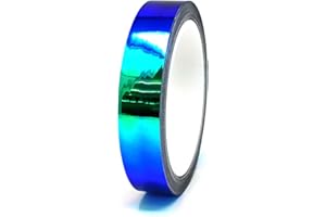 FINEST FOLIA 10 Metre Flip Flop Chrome Decorative Strips, Craft Effect Film Hologram, Chameleon, Car, Motorcycle, Model Making Adhesive Strips