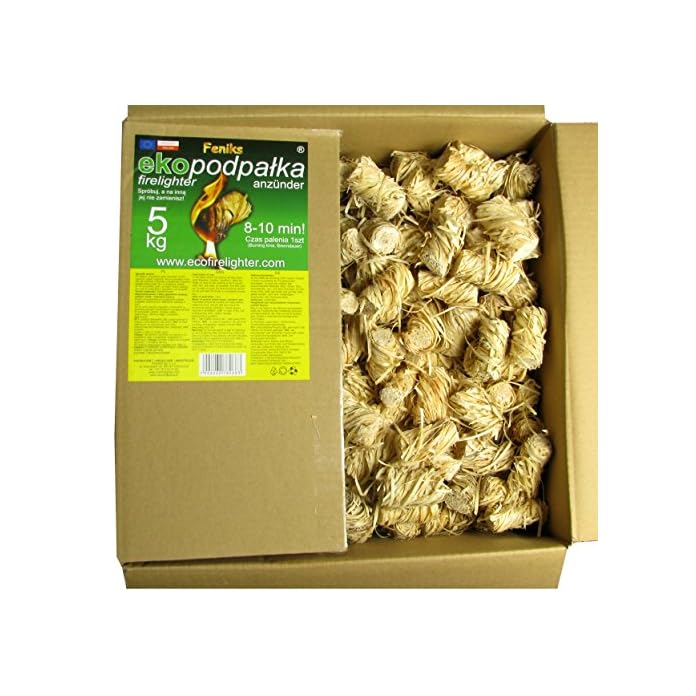 Feniks Anznder 5 Kg Ca 500 550 Stck Bioanznder Kaminanznder Grillanznder Ofenanznder
